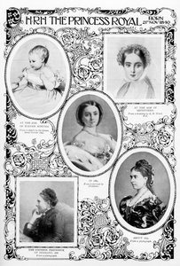Princesse Victoria Adelaide Mary Louise, fille aînée de la reine Victoria, fin du XIXe siècle