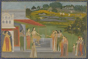 Princesses se rassemblant à une fontaine, ca. 1770 - Unbekannt