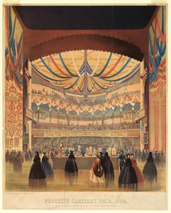 Gravure, Foire sanitaire de Brooklyn de 1864, l
