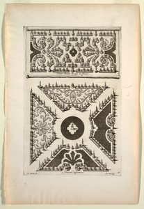 Impression, Bande plate de fleurs (cinq variations différentes) - Unbekannt