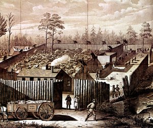 Stockade de prison à Andersonville, Géorgie, guerre civile américaine, 1861-1865 - Unbekannt