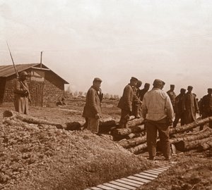 Prisonniers, Châlons, nord de la France, vers 1914-1918 - Unbekannt