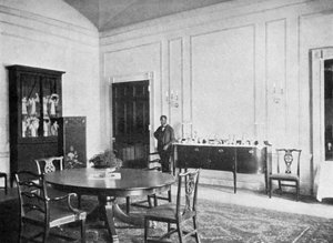 Salle à manger privée à la Maison Blanche, Washington DC, USA, 1908 - Unbekannt