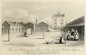Maison de probation de la London Female Mission, 57 White Lion Street, Islington, Londres, vers 1836