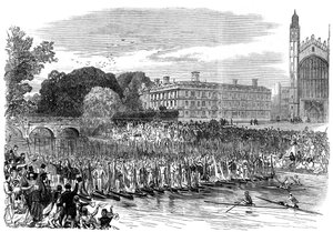 Procession de bateaux à Cambridge, 1870 - Unbekannt