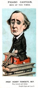 Professeur Henry Fawcett, MP, 19ème siècle