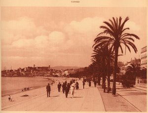 Promenade de la Croisette et Mont Chevalier, Cannes, 1930 - Unbekannt