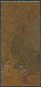 Dames en promenade, probablement dynastie Yuan - Unbekannt