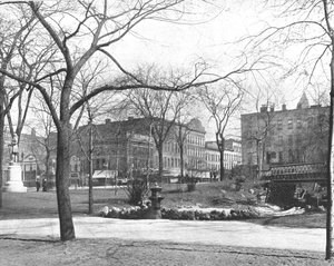 Place publique, Cleveland, Ohio, USA, vers 1900 - Unbekannt