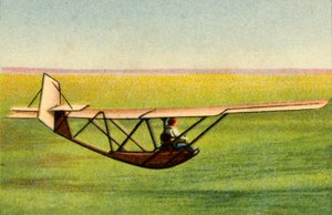 Élève dans le planeur d