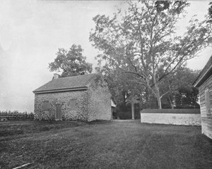 Maison de réunion Quaker, champ de bataille de Princeton, New Jersey, USA, vers 1900