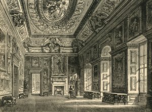 Salon de dessin de la reine Caroline, Palais de Kensington, vers 1876