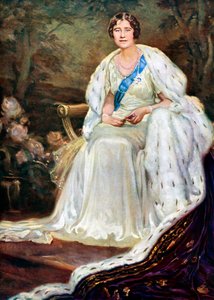 La reine Elizabeth en robes de couronnement, 1937 - Unbekannt