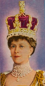 Reine Mary, épouse du roi George V, lors de son couronnement, 1911, 1935
