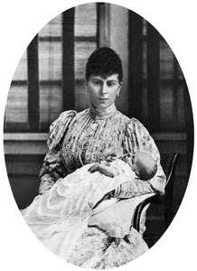 La reine Mary avec le futur roi Édouard VIII, c1894 - Unbekannt