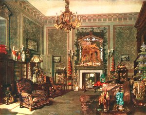 Salle chinoise Chippendale de la reine Mary au palais de Buckingham
