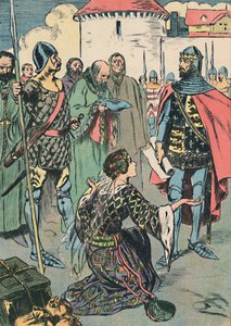 La reine Philippa plaide pour les hommes de Calais