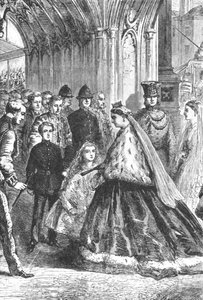 La reine Victoria entrant au palais de Westminster, 5 février 1867 - Unbekannt