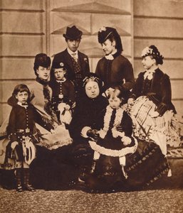 La reine Victoria avec sa belle-fille et ses petits-enfants