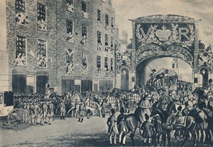 Entrée de la reine Victoria dans la ville en route vers le Guildhall, 9 novembre 1837