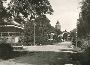 Tour de guet des reines, le palais, Mandalay, 1900 - Unbekannt