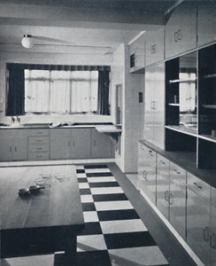 R. W. Symonds et partenaire, L. & A.R.I.B.A. - Cuisine : Équipements cellulaires couleur mastic, inox - Unbekannt