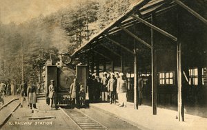 Gare ferroviaire, vers 1918-1939