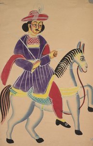 Raja à cheval, 1800s - Unbekannt