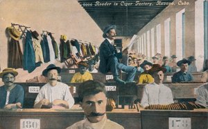 Lecteur dans une fabrique de cigares, La Havane, Cuba - Unbekannt