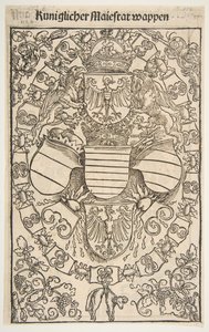 Recto: Armoiries de Maximilien Ier en tant que roi des Romains, verso: Armoiries de Florian - Unbekannt