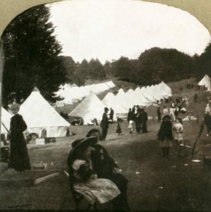 Camp de réfugiés au terrain de balle dans le Golden Gate Park, 1906 - Unbekannt
