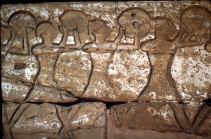 Relief de soldats, Temple de Ramsès III, Medinat Habu, Louxor, Égypte, XIIe siècle av. J.-C. - Unbekannt