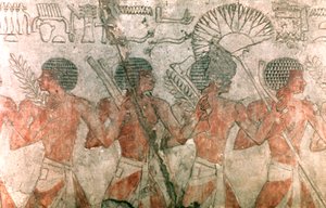 Relief avec des soldats, temple de Hatchepsout - Unbekannt