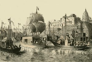 Festival religieux à Bénarès, 1890