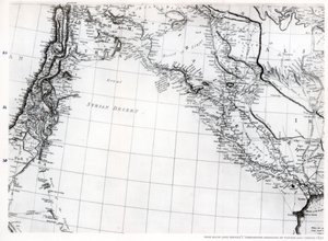 Carte de Rennell du désert syrien, datée de 1809, publiée en 1831, 1937 - Unbekannt