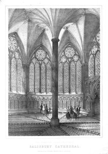 Salle capitulaire restaurée à la cathédrale de Salisbury, milieu-fin du 19ème siècle - Unbekannt
