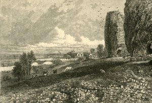 Château et marais de Rhuddlan, 1898