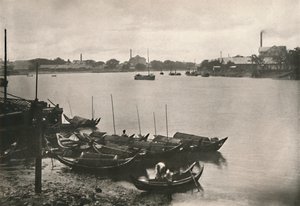 Moulins à riz sur le ruisseau Poozoondoung, Rangoon, 1900 - Unbekannt