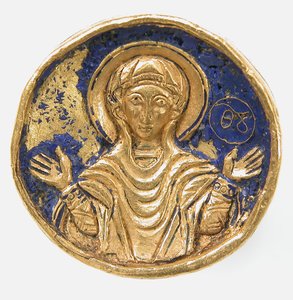Bague avec chaton émaillé, byzantin, style des 12e-13e siècles, 19e ou 20e siècle - Unbekannt