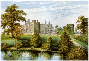 Château de Ripley, Yorkshire, maison du baronnet Ingilby, vers 1880
