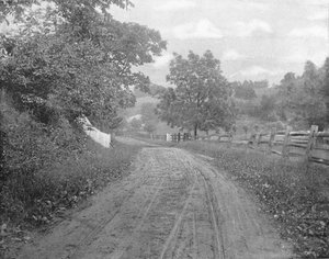 Route le long de la Brandywine, Pennsylvanie, USA, vers 1900 - Unbekannt