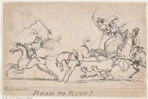 Route vers la ruine!, 1er avril 1803 - Unbekannt