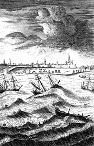 Robinson Crusoé naufragé à Yarmouth, vers 1719 - Unbekannt