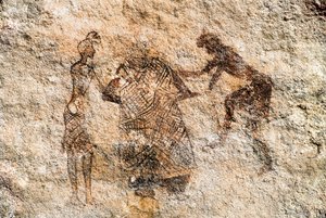 Peinture rupestre de Tadrart Acacus. Libye - Unbekannt