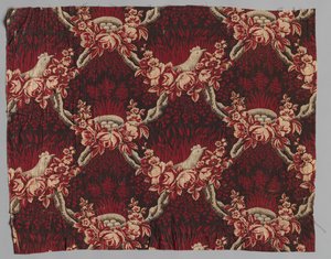 Textile en coton imprimé au rouleau, 19ème siècle - Unbekannt