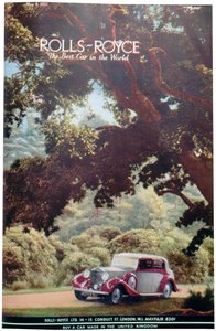 Publicité pour voiture Rolls-Royce - Unbekannt
