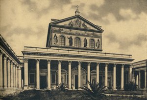 Rome - Façade principale de la basilique Saint-Paul-hors-les-Murs, 1910 - Unbekannt