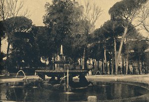 Rome - Villa Borghese - Fontaine des chevaux de mer, 1910