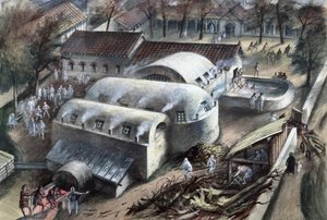 Thermes romains à Cheapside, Londres, fin 1er-2ème siècle - Unbekannt