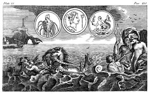 Dieu romain Neptune, XVIIIe siècle
